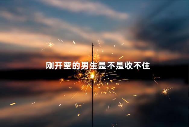 刚开荤的男生是不是收不住