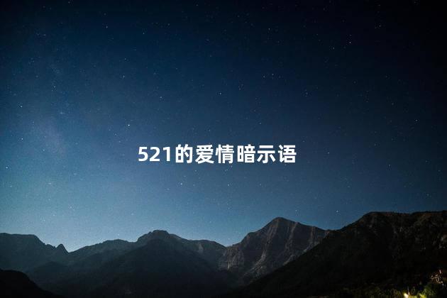 521的爱情暗示语