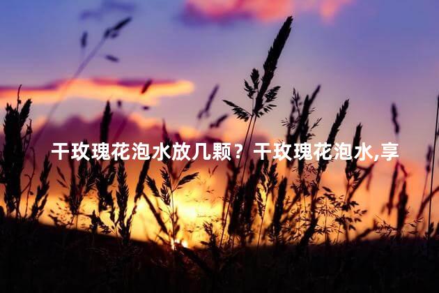 干玫瑰花泡水放几颗？干玫瑰花泡水,享受芳香：怎样放几颗？