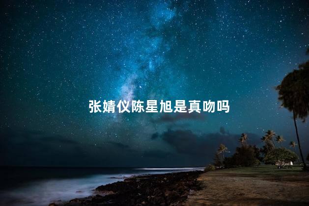 张婧仪陈星旭是真吻吗