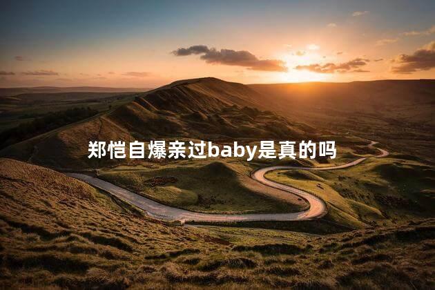 郑恺自爆亲过baby是真的吗